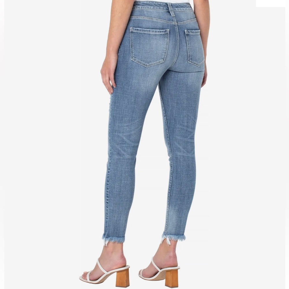 Women's Liverpool Skinny Crop Blue Jeans - Size 30(10) - Picture 2 of 14